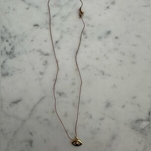 Minimalist Gold Evil Eye Necklace